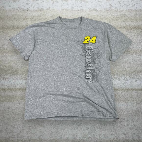Nascar Other - Jeff Gordon Nascar Shirt Grey Cotton Short Sleeve